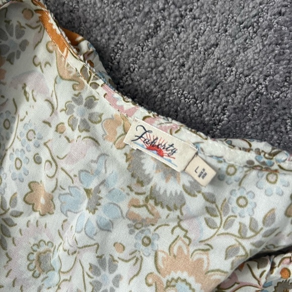 Faherty Brand Carmen Floral Ruffle Wrap MIDI Dress - Picture 5 of 8